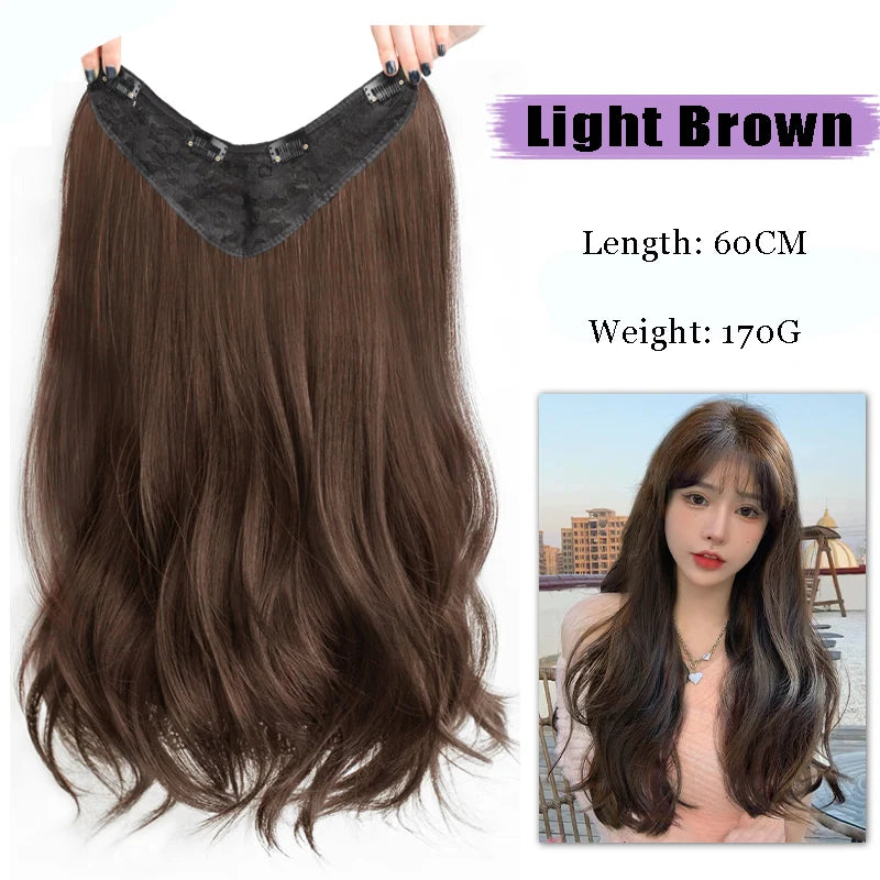 AOSI Part Synthetic Clip In Hair Extension Long Thick Curly Natural Blonde Flase Hair Hairpieces For Women Heat Resistant - MERGE.DAY.1.FREESTYLE