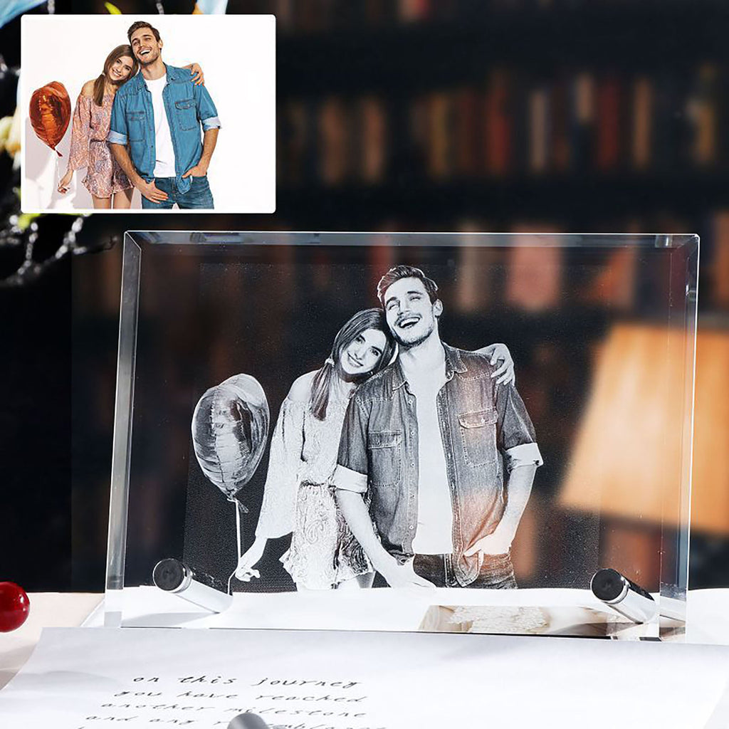 Customized Crystal Family Lovers Photo Album Image Laser Photo Frame - MERGE.DAY.1.FREESTYLE