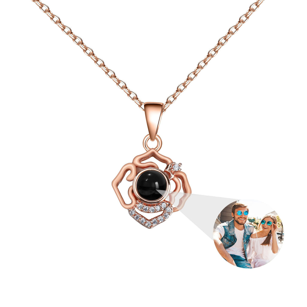 Petals for customized photos Necklace Wedding Romantic Memory Projection Necklace - MERGE.DAY.1.FREESTYLE