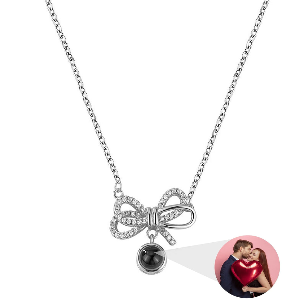 Customized Photo Bow Projection Memory Necklace - MERGE.DAY.1.FREESTYLE
