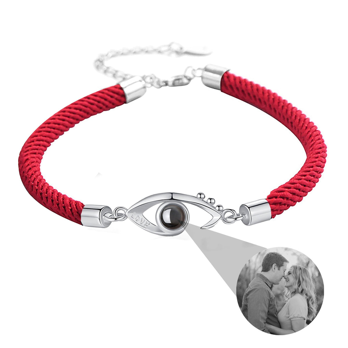 Customizable Photo EyesCircle Photo Bracelet Personalized Custom Photo Couple Bracelet - MERGE.DAY.1.FREESTYLE