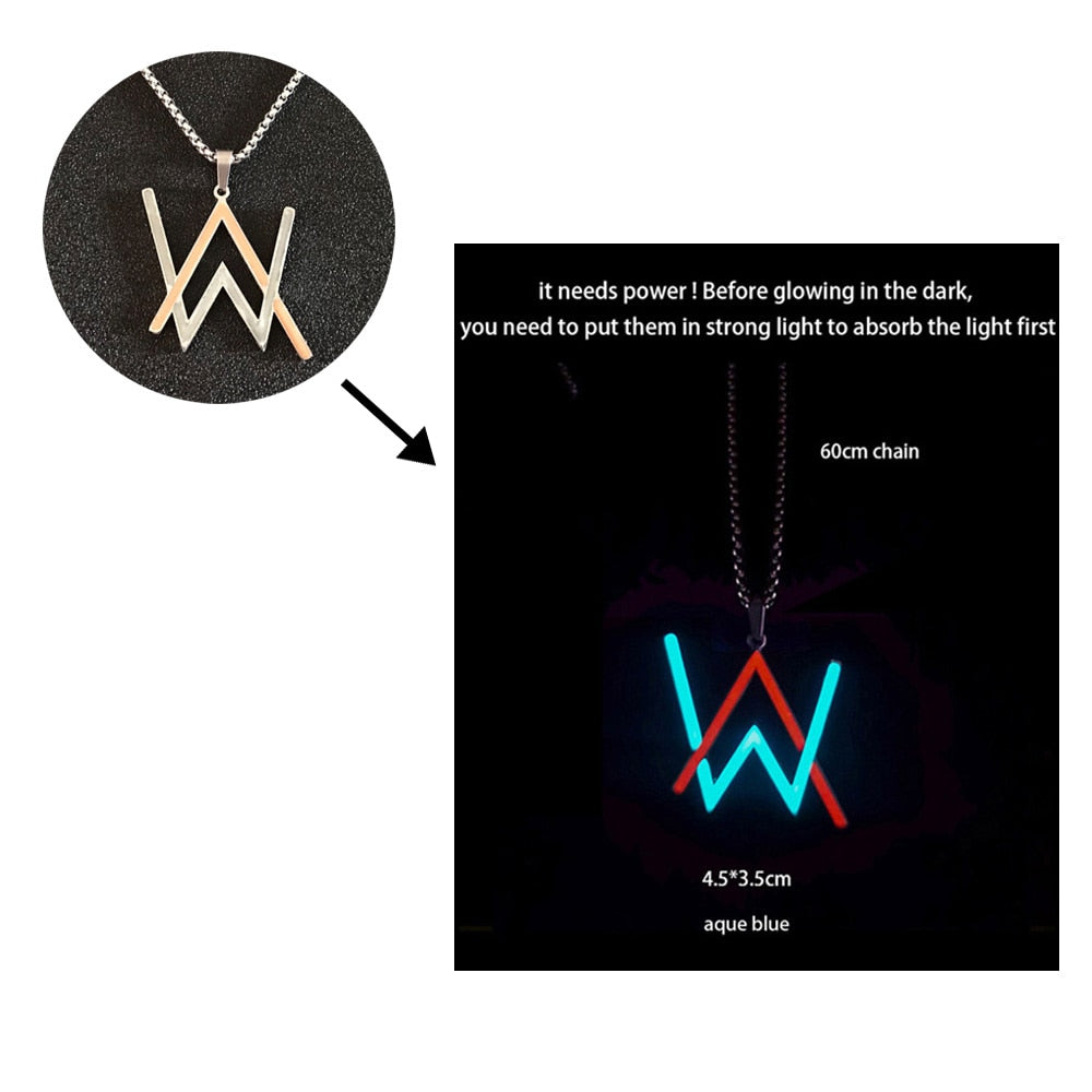 Luminous Dragon Necklace Glowing Night Fluorescence Silver Plated Glow In The Dark Necklace - MERGE.DAY.1.FREESTYLE