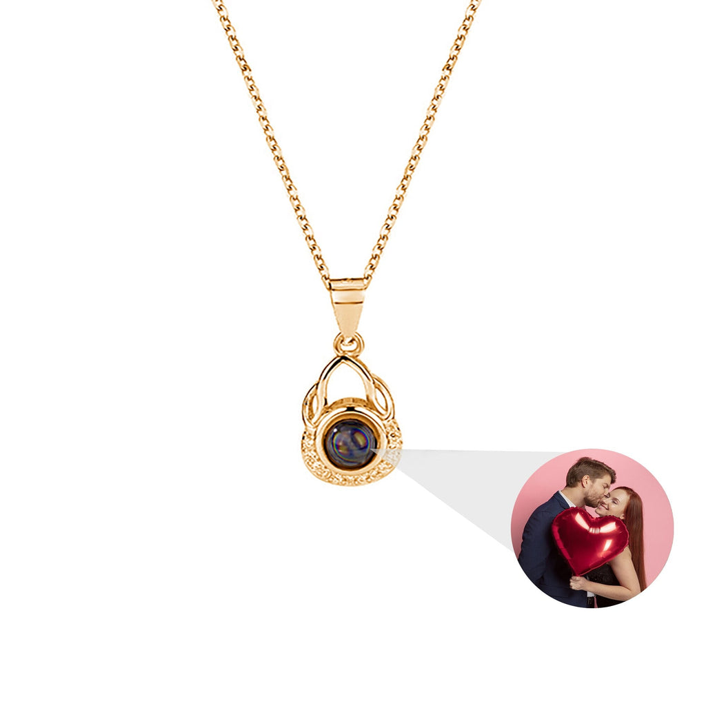 Valentine's Day Gift Photo Custom Projection Necklace Simple Shaped Projection Necklace - MERGE.DAY.1.FREESTYLE