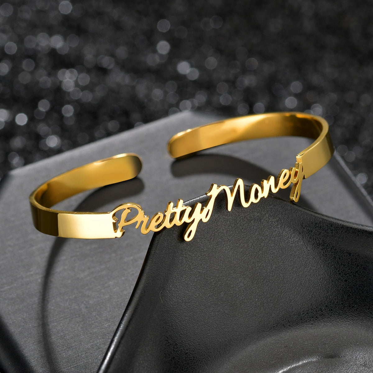 Customized Letter Name Bracelet Bangles for Women Men Chrismas Jewelry Gift - MERGE.DAY.1.FREESTYLE