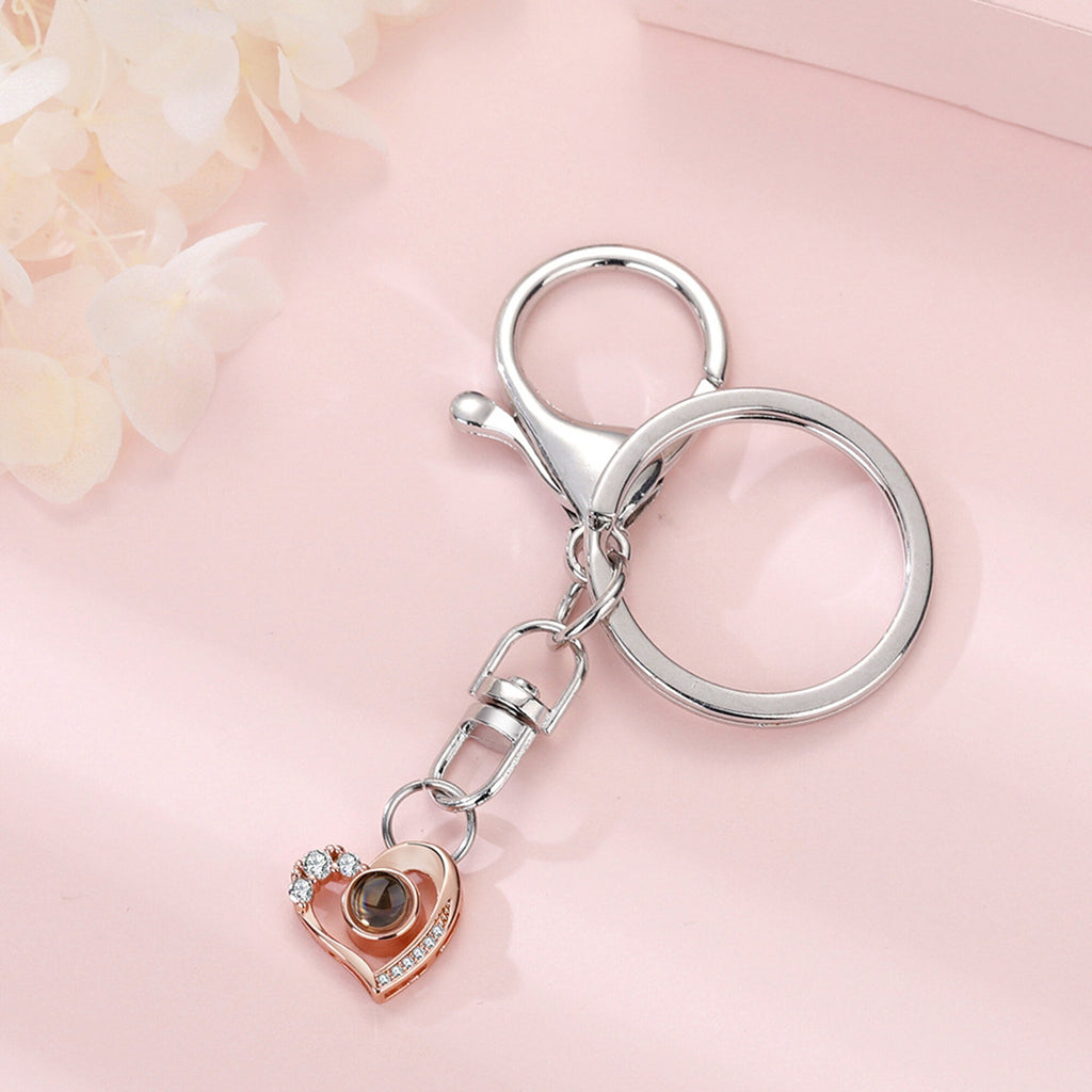 Custom Photo Projection Keychain Simple Style love Projection Keychain - MERGE.DAY.1.FREESTYLE
