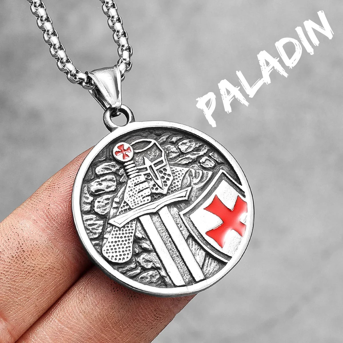 Red Crusade Paladin Necklaces Pendants - MERGE.DAY.1.FREESTYLE