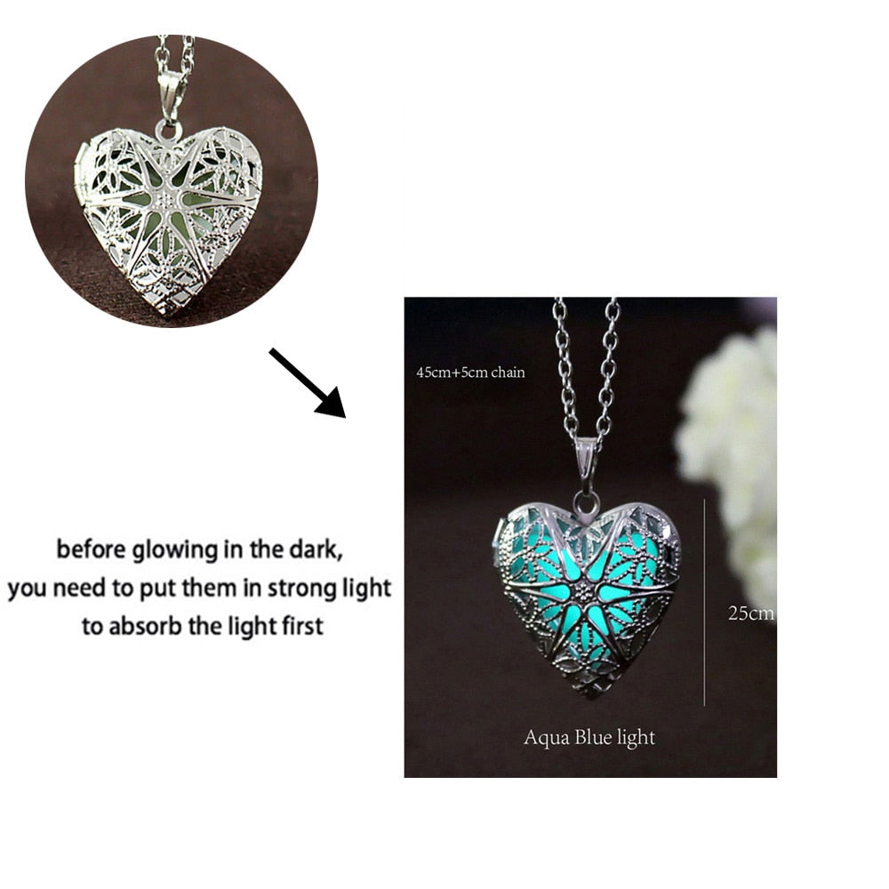 Luminous Dragon Necklace Glowing Night Fluorescence Silver Plated Glow In The Dark Necklace - MERGE.DAY.1.FREESTYLE