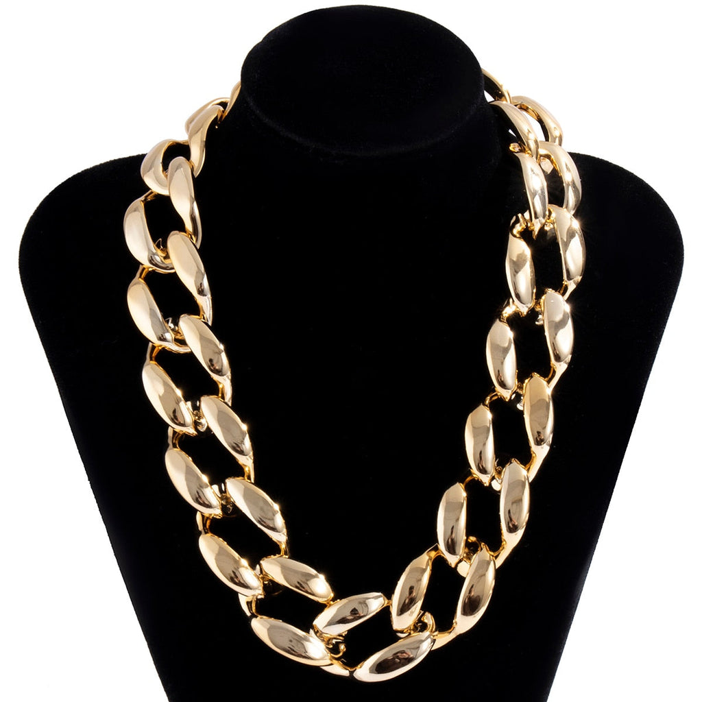 CCB Material Exaggerated Big Choker Necklace Collar for Women Hiphop Chunky Chain Necklace - MERGE.DAY.1.FREESTYLE