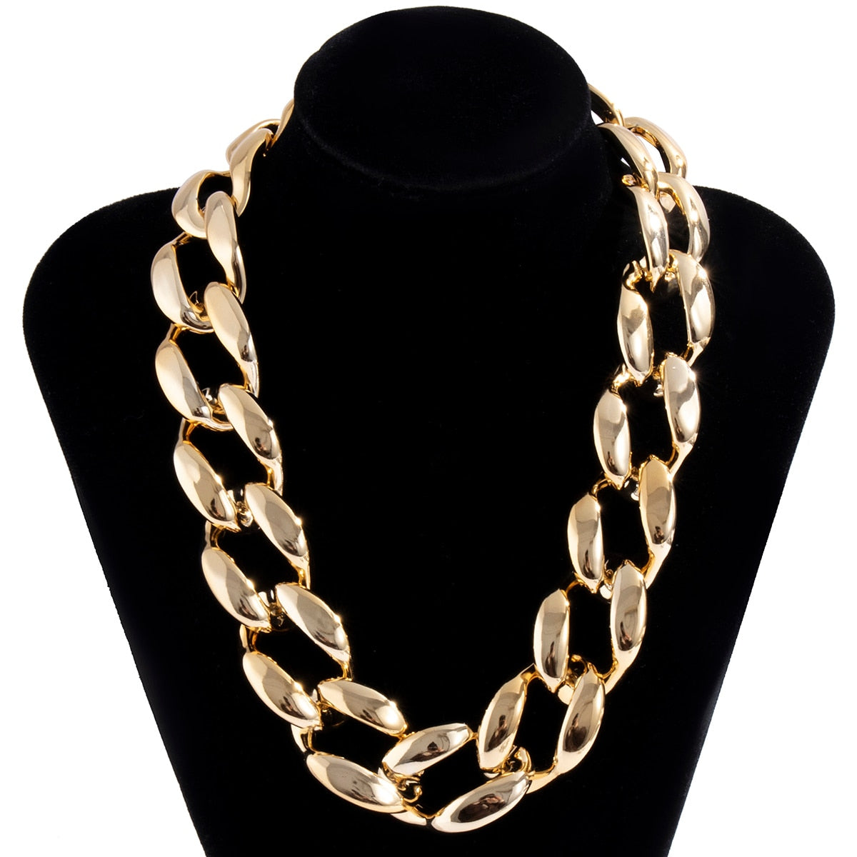 CCB Material Exaggerated Big Choker Necklace Collar for Women Hiphop Chunky Chain Necklace - MERGE.DAY.1.FREESTYLE