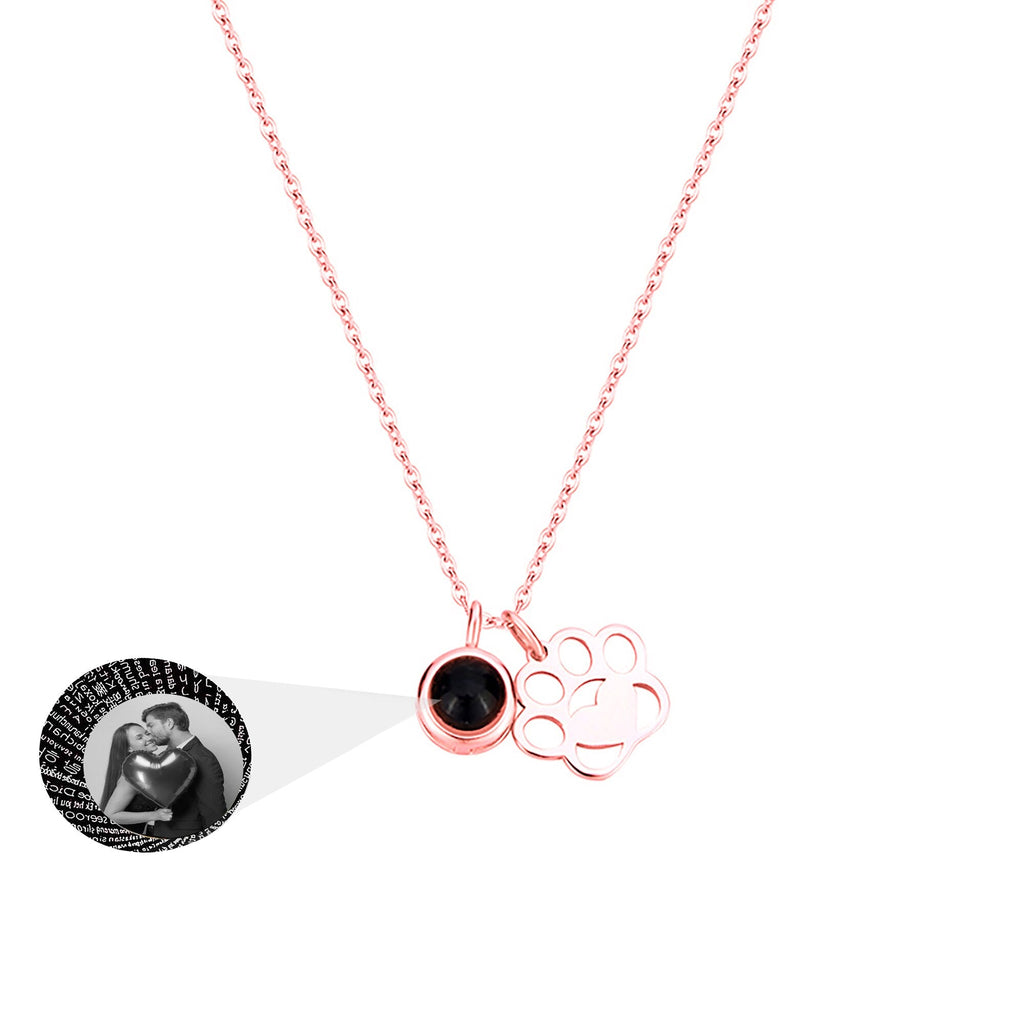 Customized Photo Dog Paws Projection Necklace Pendant Jewelry For Lover Girlfriend - MERGE.DAY.1.FREESTYLE