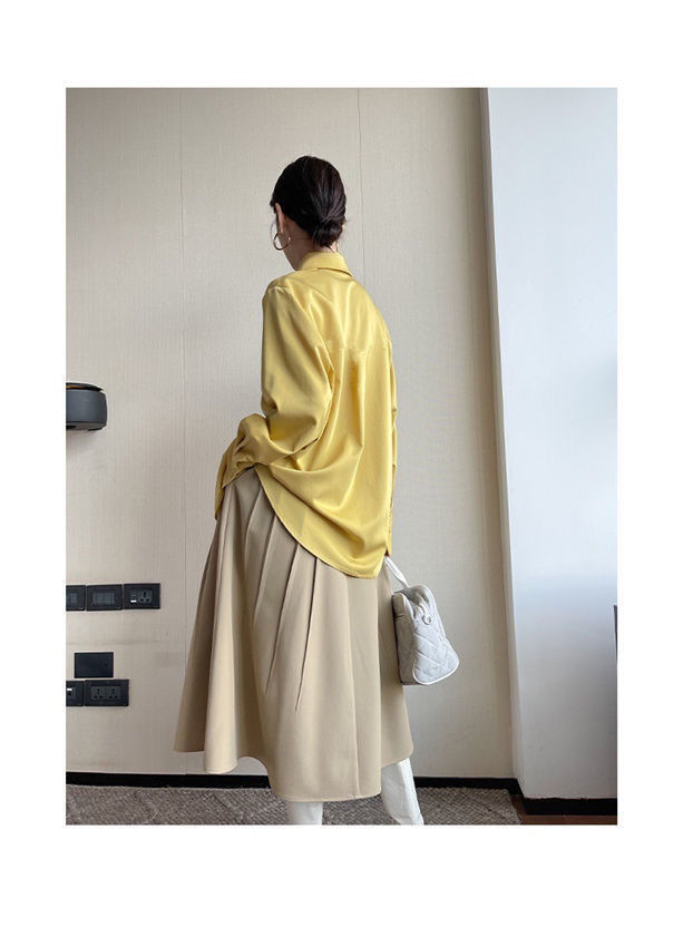 Big Pointed Collar White Blouses For Women Vintage Loose Long Sleeve Shirt - MERGE.DAY.1.FREESTYLE