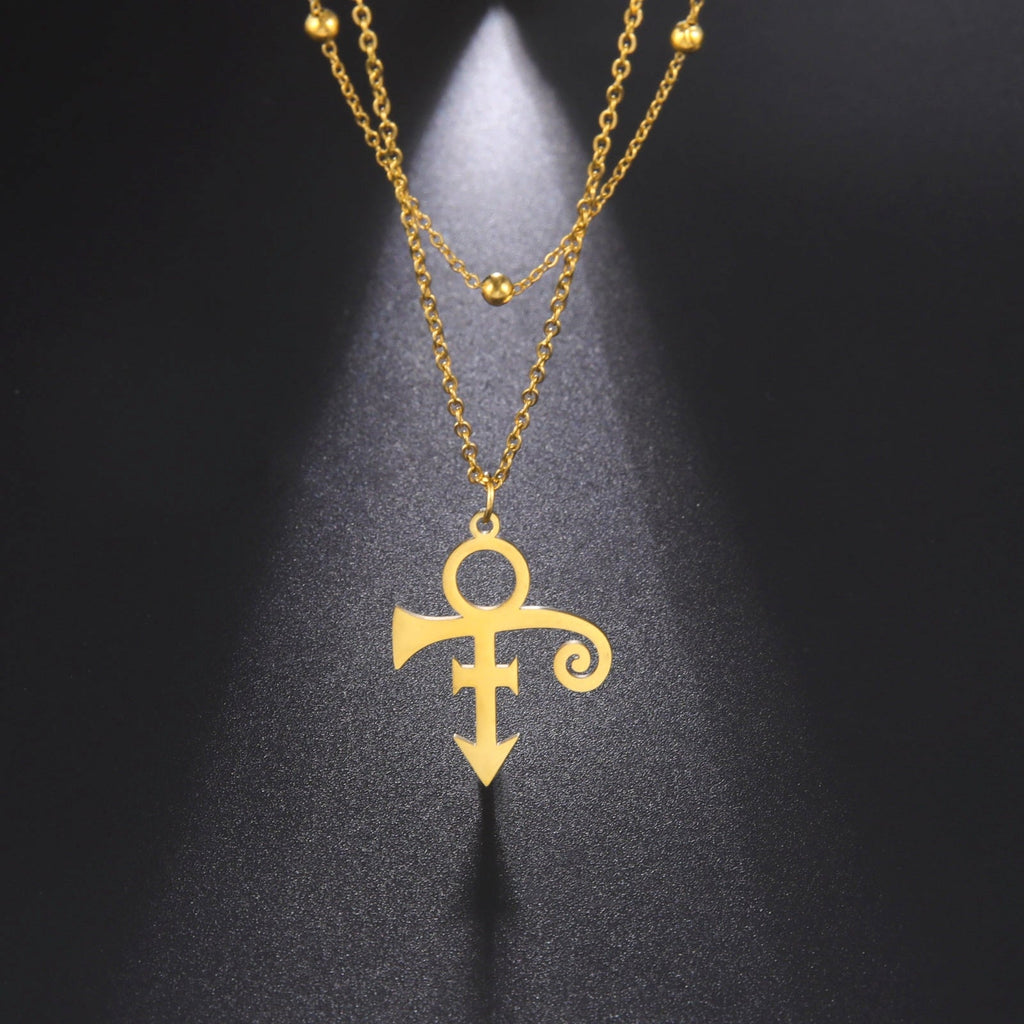 Guitar Memorial Love Symbol Pendant Necklace Le Petit Prince Necklaces - MERGE.DAY.1.FREESTYLE
