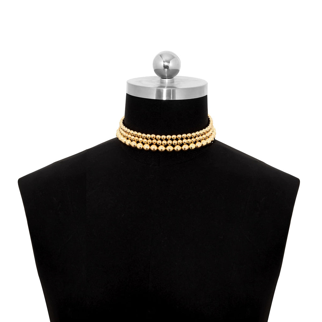 CCB Material Exaggerated Big Choker Necklace Collar for Women Hiphop Chunky Chain Necklace - MERGE.DAY.1.FREESTYLE