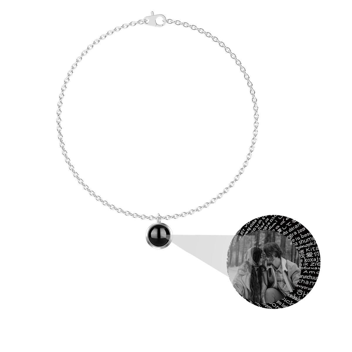 Custom Personalized Photo 100 Languages I Love You Projection Bracelet - MERGE.DAY.1.FREESTYLE
