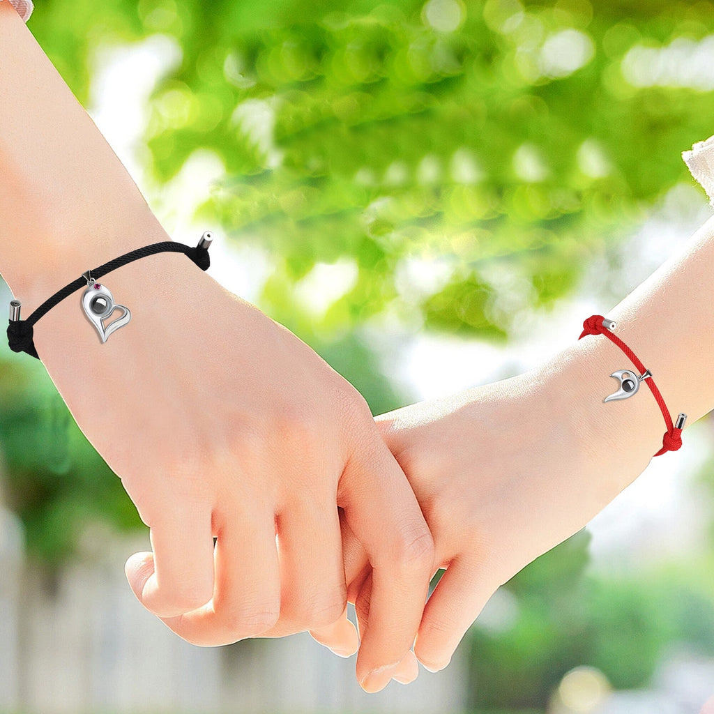 Customizable photo Projection Couple Bracelet Simple Projection Shake Bracelet - MERGE.DAY.1.FREESTYLE