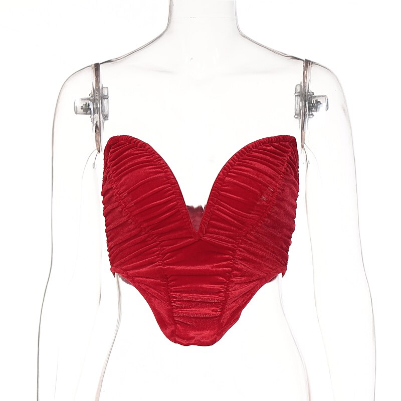 Sleeveless Slash Neck Draped Crop Top Solid Elegant Shirt - MERGE.DAY.1.FREESTYLE