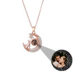 Customizable photo Cute moon necklace Projection Necklace - MERGE.DAY.1.FREESTYLE