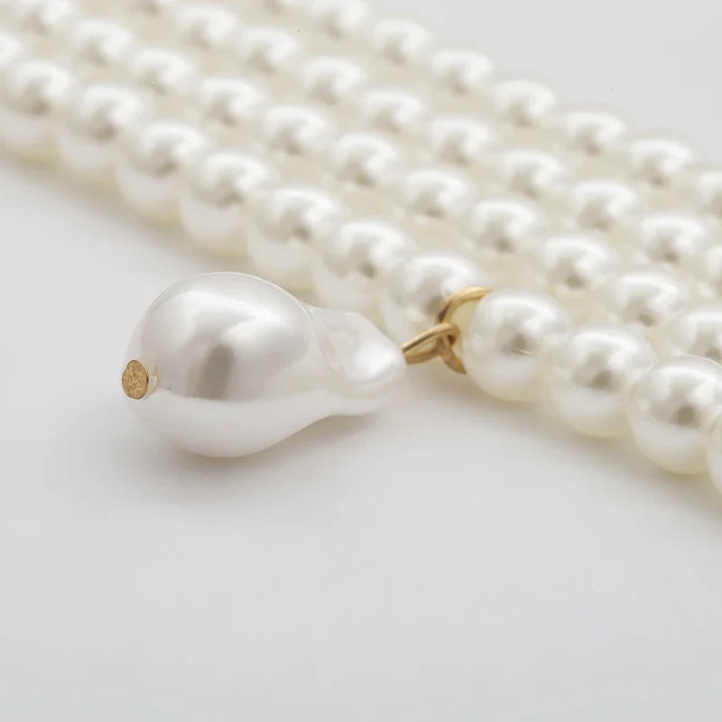 vintage pearl necklace multi strand pearl necklace - MERGE.DAY.1.FREESTYLE