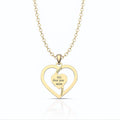 Personalized Mother Name Necklace With Text Custom Heart Pendant Necklace - MERGE.DAY.1.FREESTYLE