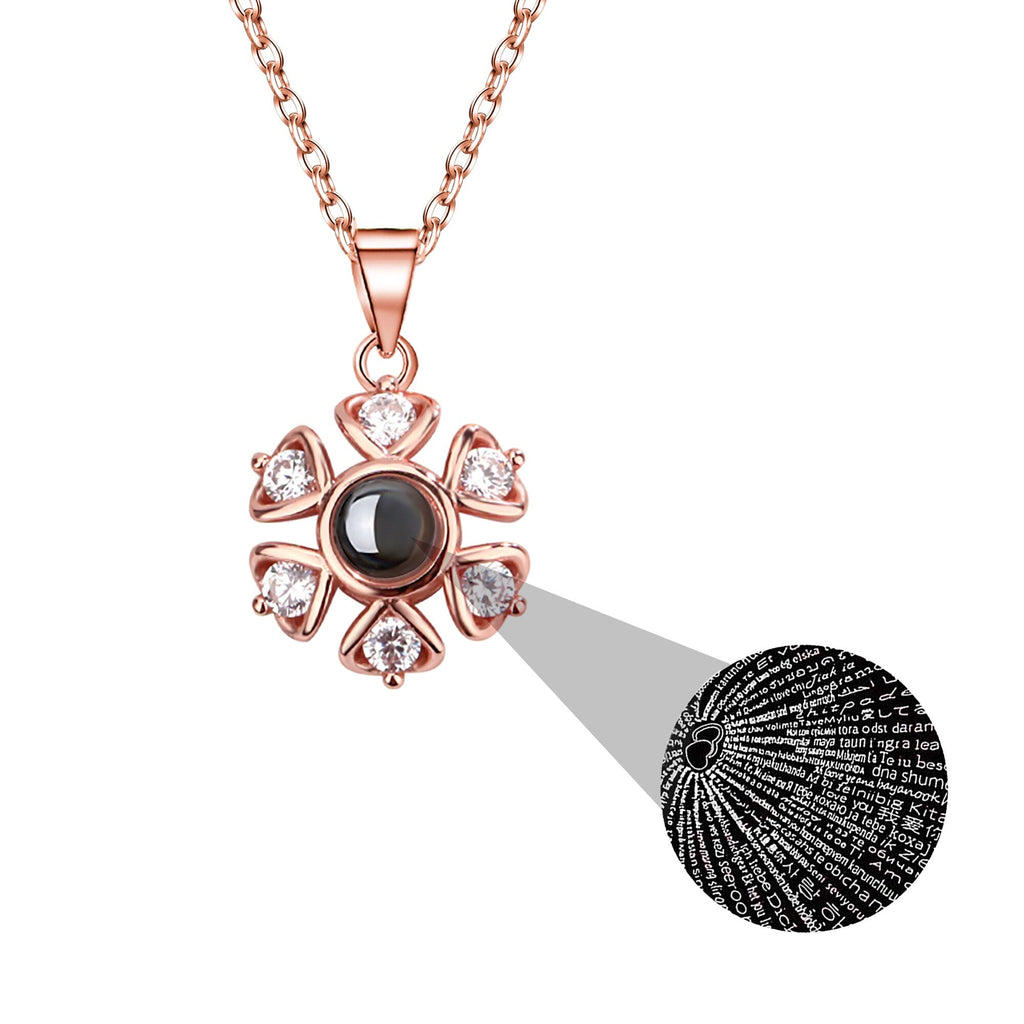 Snow projection necklace with customizable photos Projection Necklace - MERGE.DAY.1.FREESTYLE