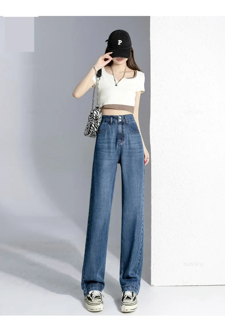 High Street Mopping Trousers Loose Straight Pants - MERGE.DAY.1.FREESTYLE