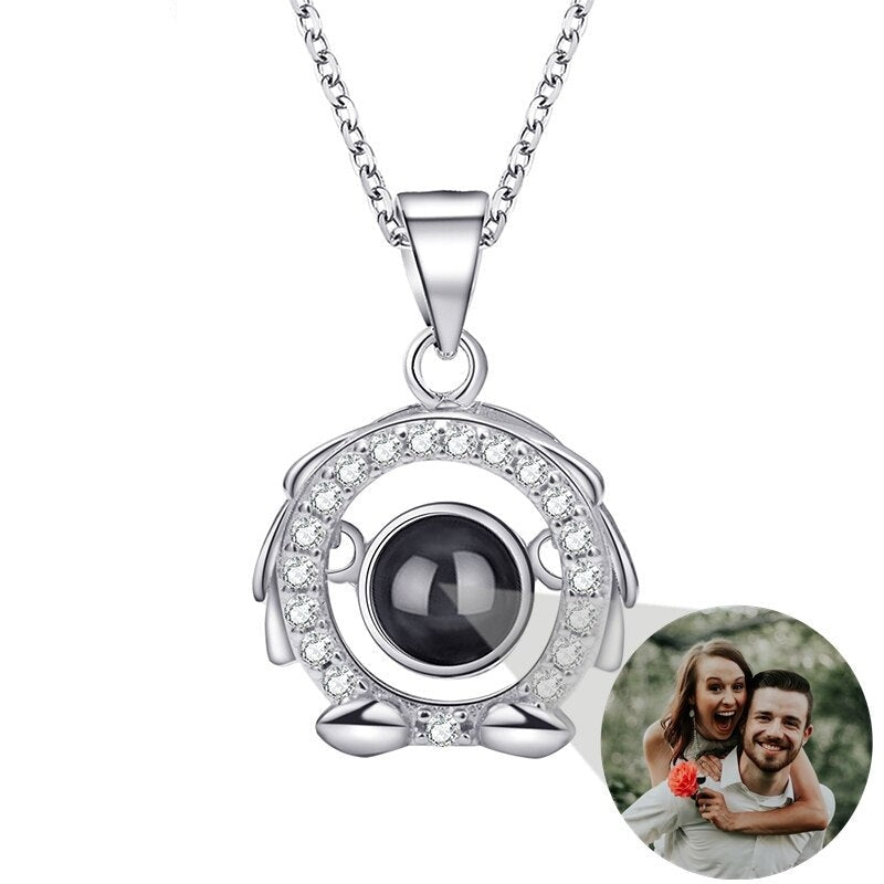 Photo Projection Necklace 12 Constellation Patterns Pendant Necklace - MERGE.DAY.1.FREESTYLE