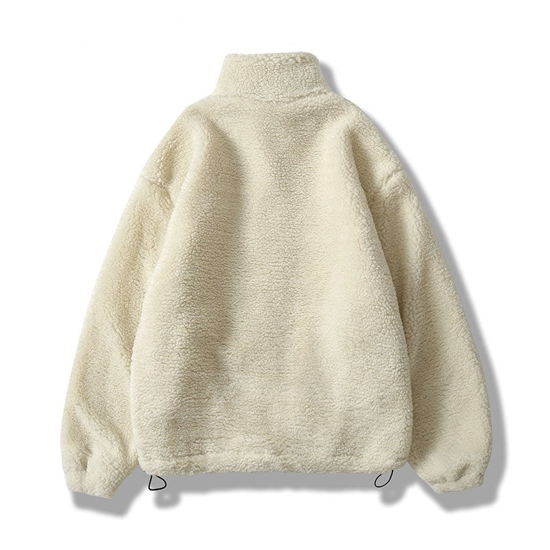 Hip Hop Winter Fleece Fluffy Jacket Streetwear - MERGE.DAY.1.FREESTYLE