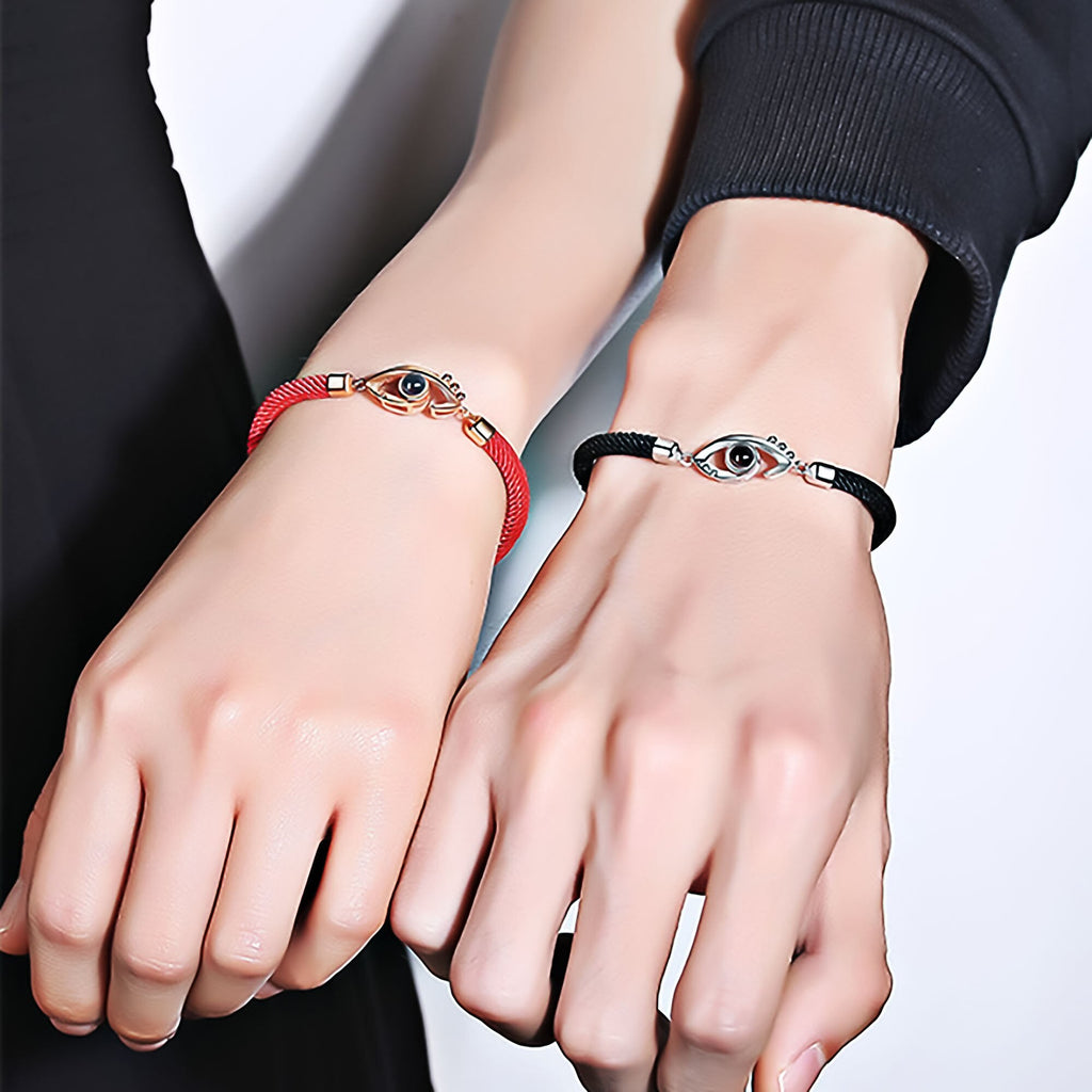 Customizable Photo EyesCircle Photo Bracelet Personalized Custom Photo Couple Bracelet - MERGE.DAY.1.FREESTYLE