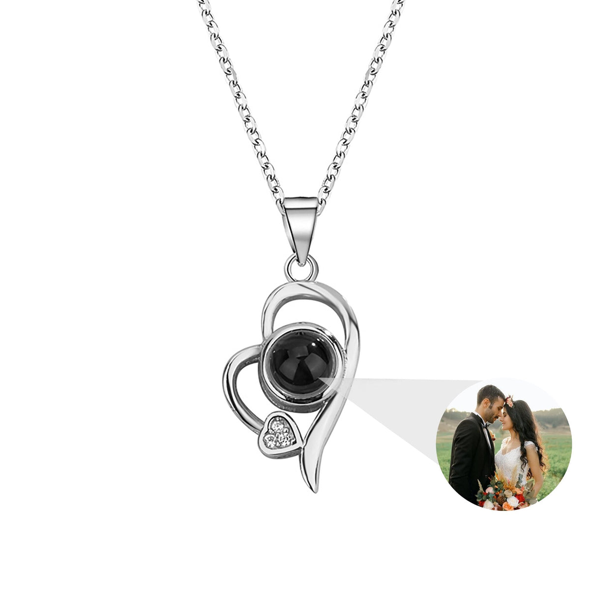 Customized photo projection necklace Couple Romantic Cute Accessories - MERGE.DAY.1.FREESTYLE