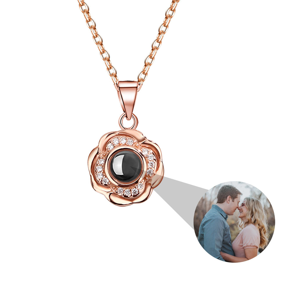 Flowers that can be customized for photos Projection Photo Necklace - MERGE.DAY.1.FREESTYLE