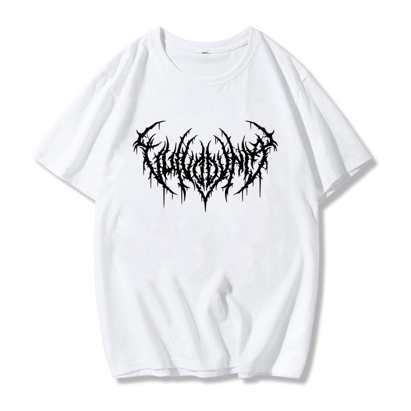 Women's t-shirts Oversized Tshirt Tops harajuku vintage aesthetic gothic graphic punk clothes - MERGE.DAY.1.FREESTYLE