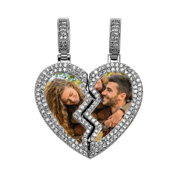 Broken Heart Photo 2 Pictures Pendant - MERGE.DAY.1.FREESTYLE