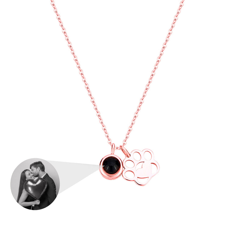 Customized Photo Dog Paws Projection Necklace Pendant Jewelry For Lover Girlfriend - MERGE.DAY.1.FREESTYLE
