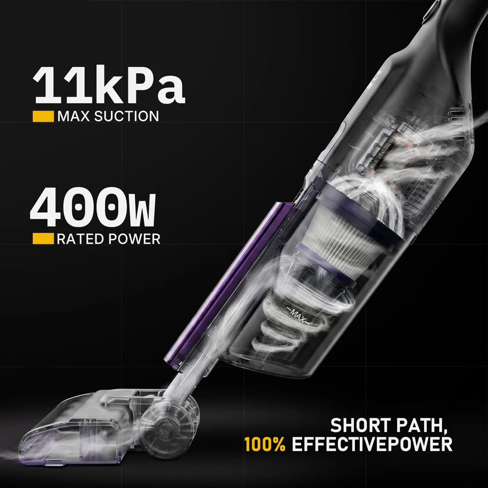 Lightweight 400W Corded Stick Vacuum Cleaner Bagless 0.5L Dust Cup for Floor Crevices & Countertop Hotel & Household Use - MERGE.DAY.1.FREESTYLE