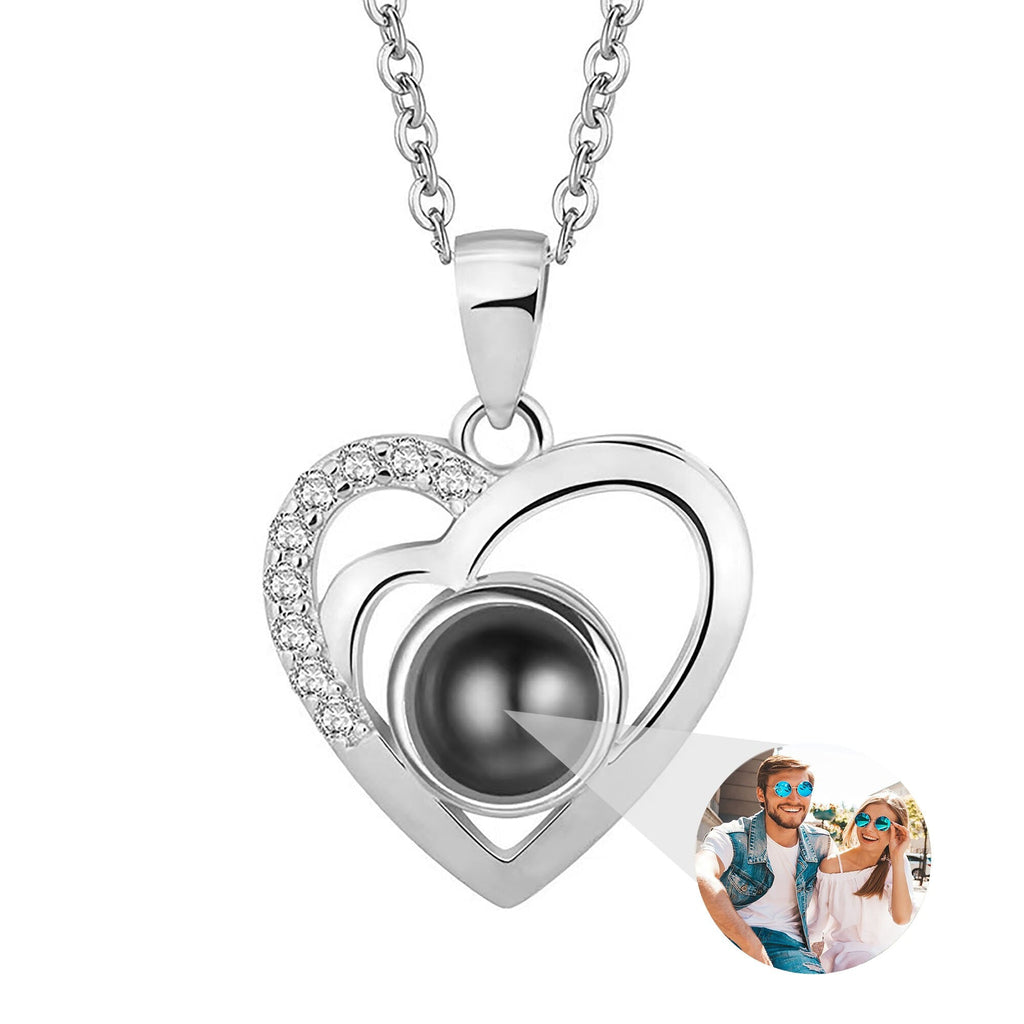 Customizable photo Projection Necklace Pendant Jewelry For Lover Girlfriend - MERGE.DAY.1.FREESTYLE