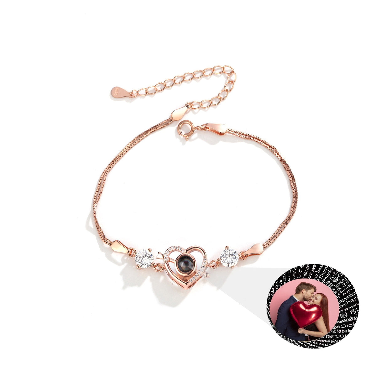 Customized photo Cupid love projection bracelet Personalized Memorial Bracelets - MERGE.DAY.1.FREESTYLE