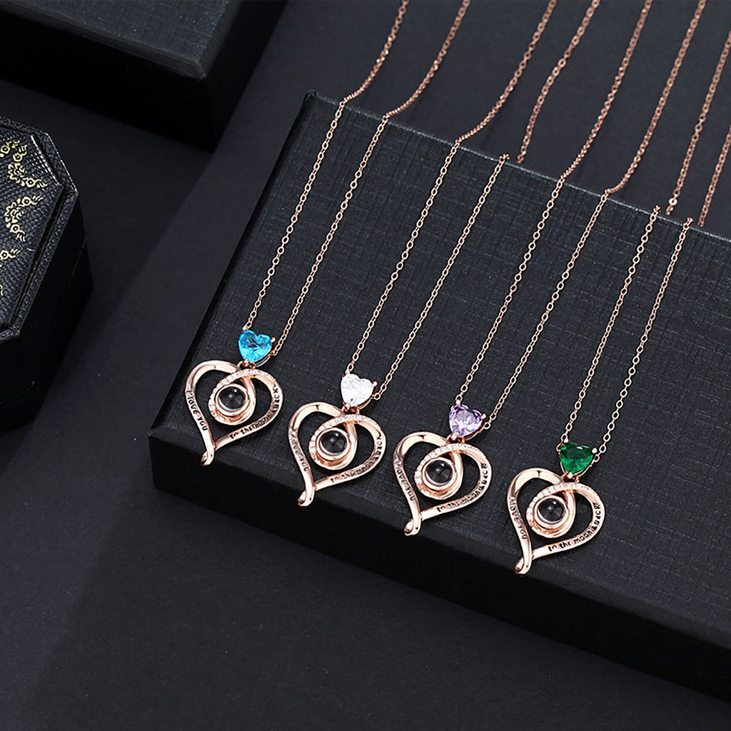 Love with customizable photosProjection Necklace Pendant Jewelry For Lover Girlfriend - MERGE.DAY.1.FREESTYLE