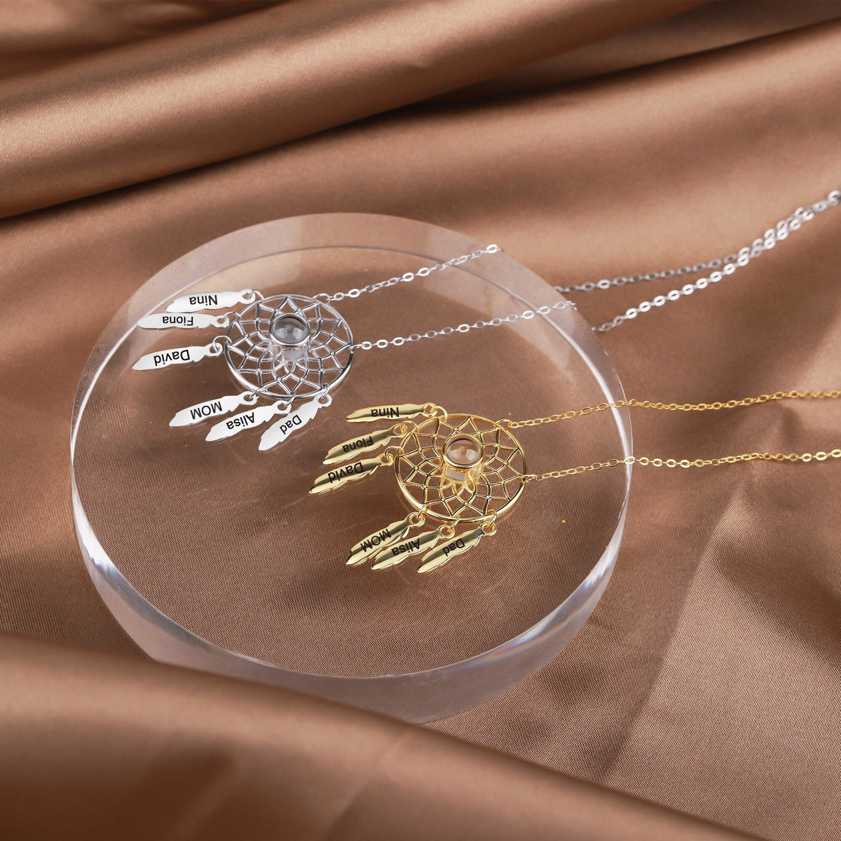 Customized Photo Dream catcher Projection Pendant Necklace - MERGE.DAY.1.FREESTYLE