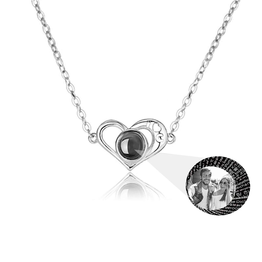 Love projection necklace with customizable photos memory of love Valentin - MERGE.DAY.1.FREESTYLE