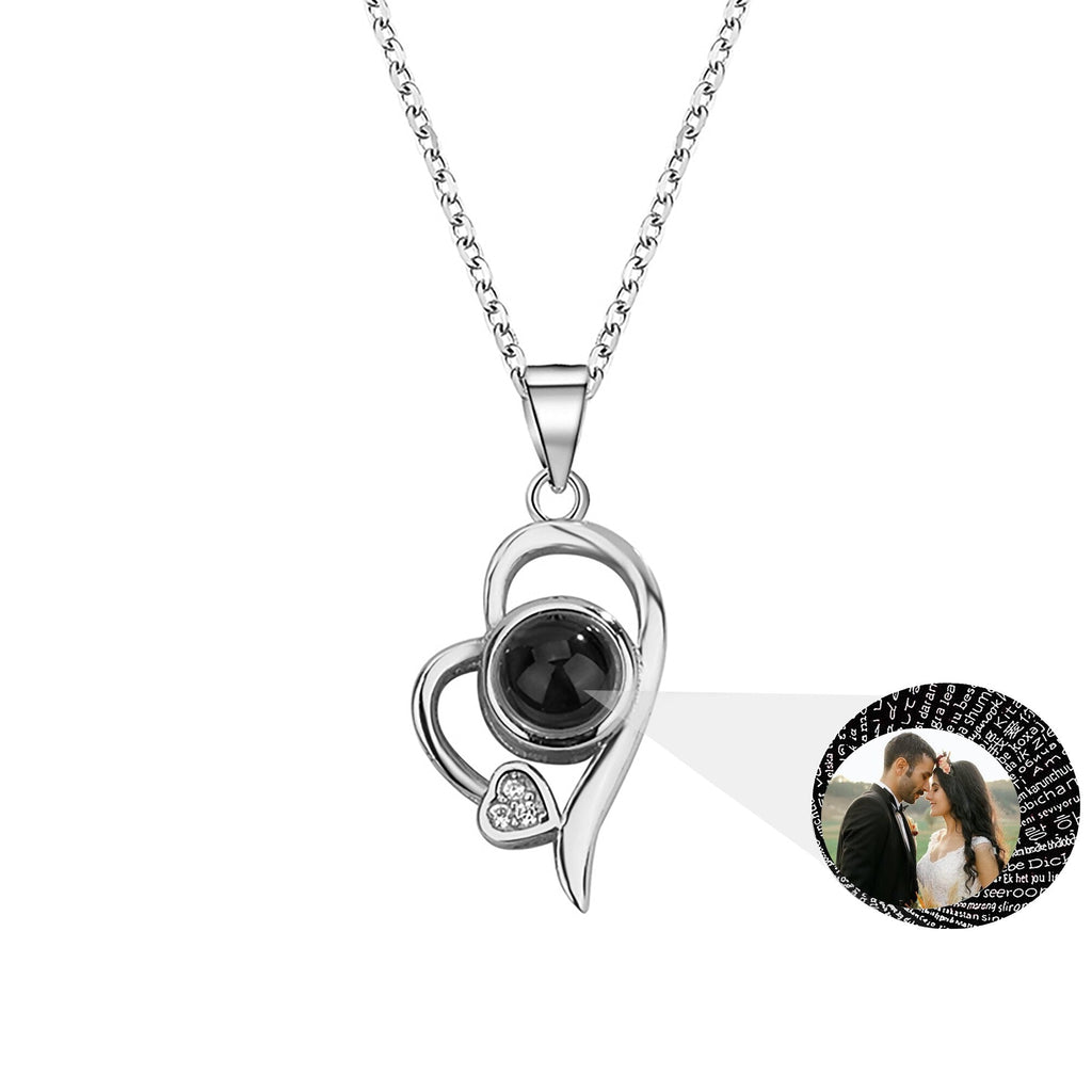 Customized photo projection necklace Couple Romantic Cute Accessories - MERGE.DAY.1.FREESTYLE