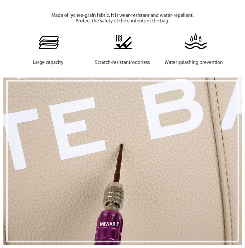 The Traveler Tote bag For Female Handbag Crossbody Leisure Large Bag PU - MERGE.DAY.1.FREESTYLE