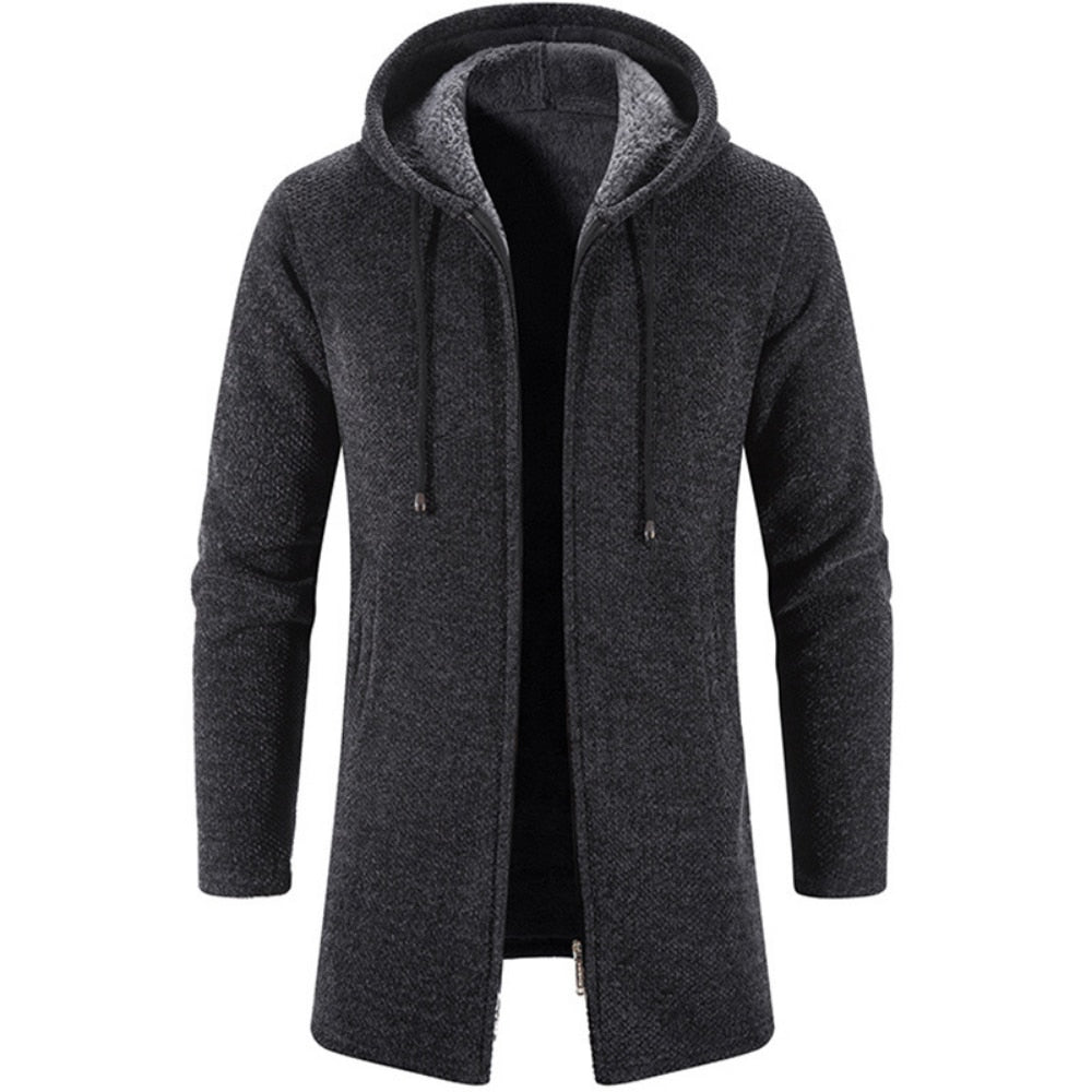 Cashmere Men's Cardigan Chenille Outer Sweater Coat Windbreaker - MERGE.DAY.1.FREESTYLE