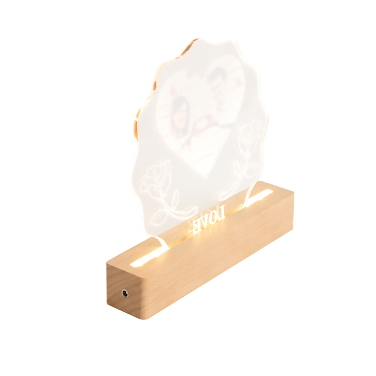 3D Love Lamp Acrylic LED Night Light Customized Photos Valentines Day Gift - MERGE.DAY.1.FREESTYLE