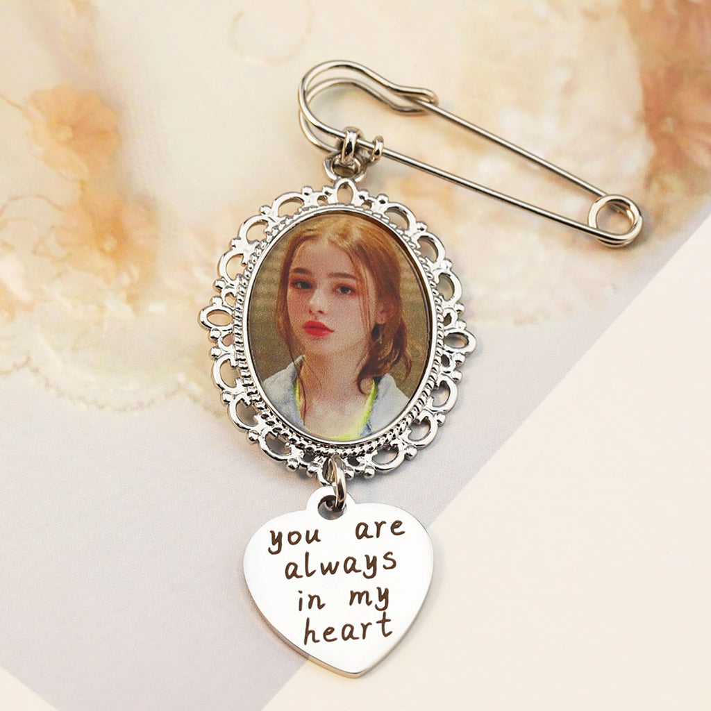 Customizable Photo Brooches Non-Reflective Fixing Clothes Lapel Pins Jewelry - MERGE.DAY.1.FREESTYLE