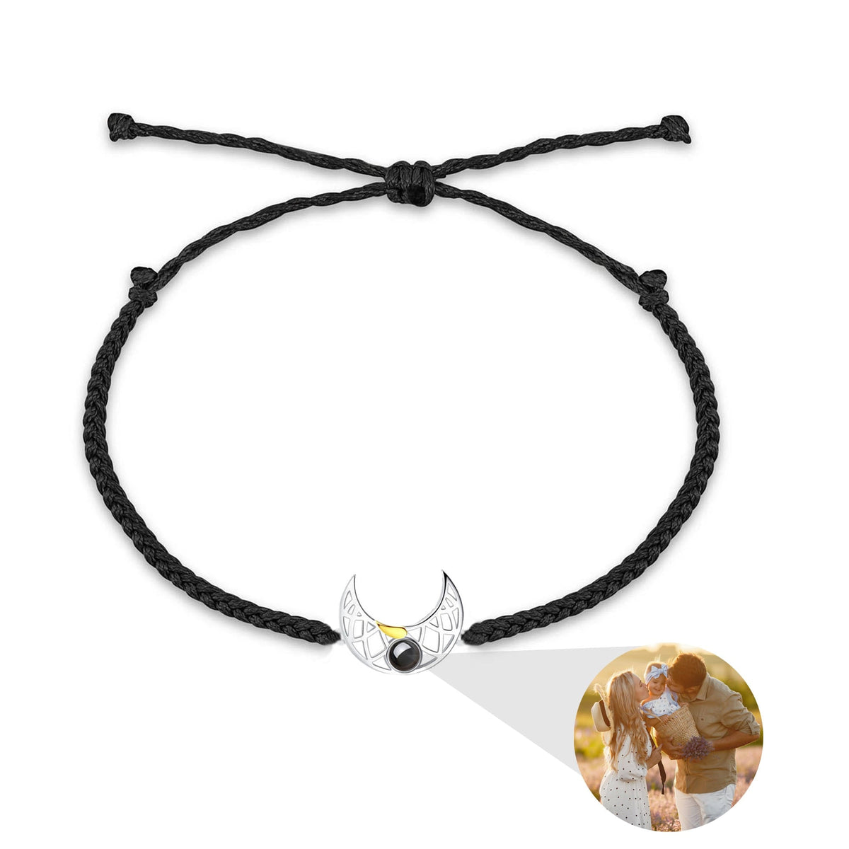 Customizable Photo Sun Moon Bracelet Stainless Steel Couple Bracelet - MERGE.DAY.1.FREESTYLE