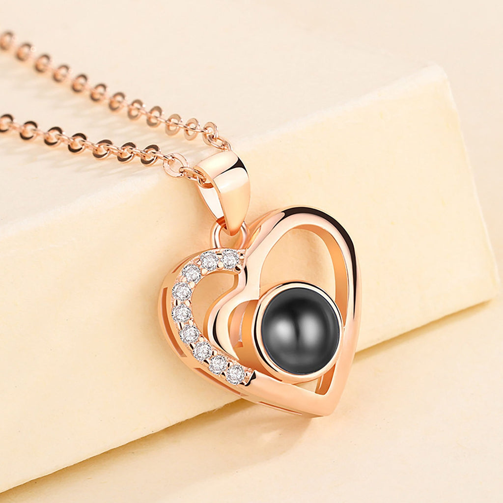 Customizable photo Projection Necklace Pendant Jewelry For Lover Girlfriend - MERGE.DAY.1.FREESTYLE