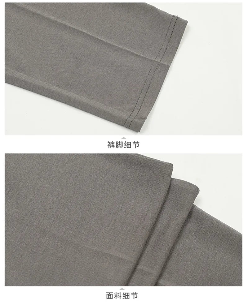 Spring Summer Pants Thin Elastic Waist Loose Cotton - MERGE.DAY.1.FREESTYLE