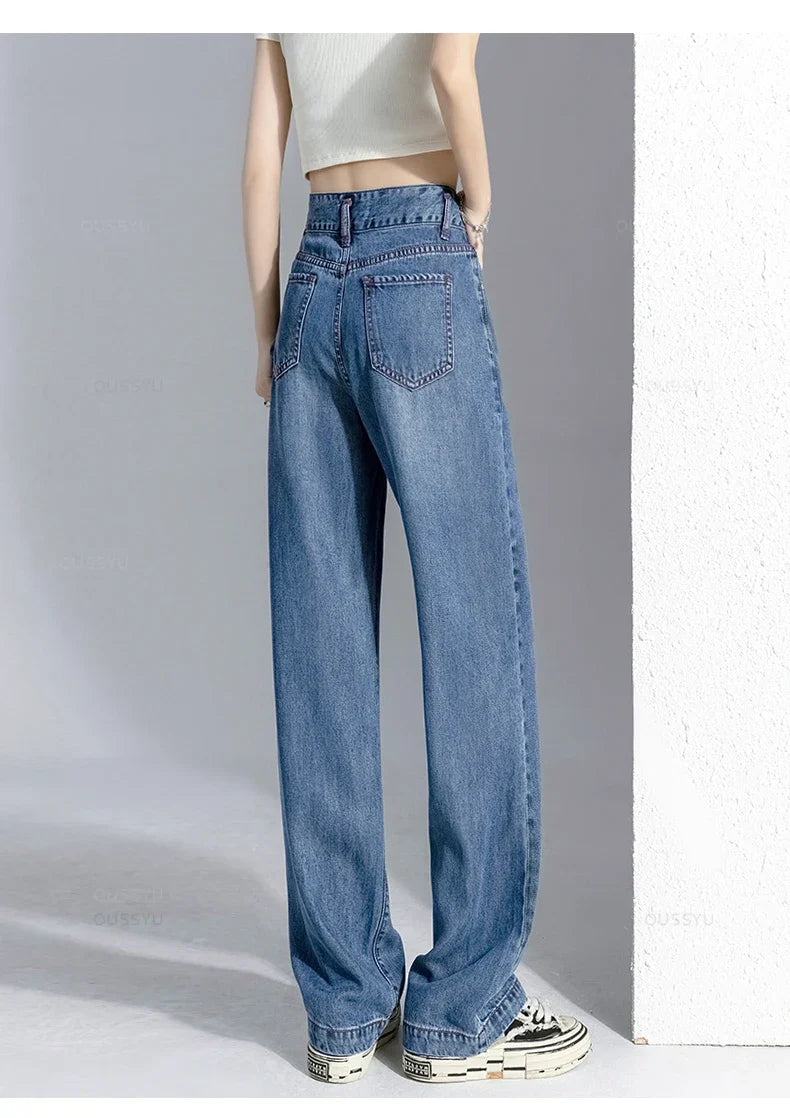 High Street Mopping Trousers Loose Straight Pants - MERGE.DAY.1.FREESTYLE