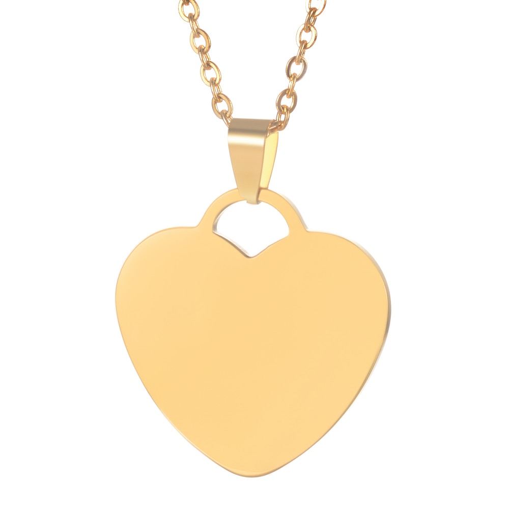 Custom Engraved Picture Photos Name Love Necklace for Women Heart Pendant - MERGE.DAY.1.FREESTYLE