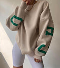 Casual Letters Print Sweatshirt Women Long Sleeve Loose Hoodies Y2k Streetwear - MERGE.DAY.1.FREESTYLE